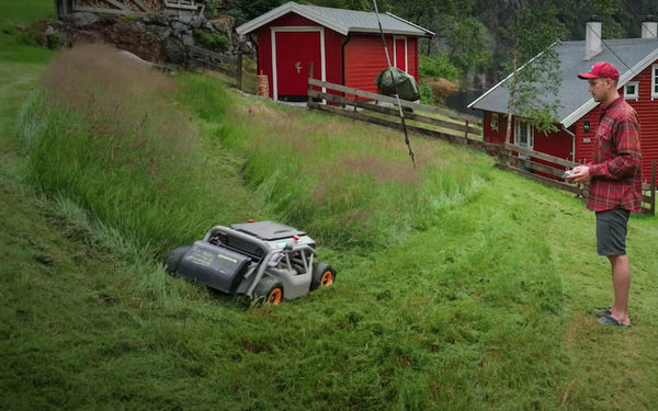 Roboter-Rasenmäher für große Rasenflächen