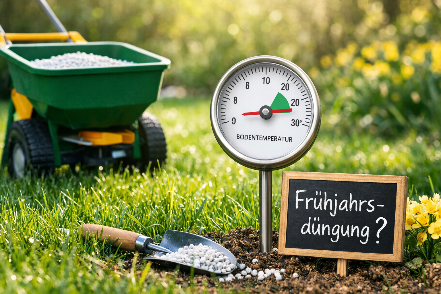 Wann Rasen düngen im Frühjahr​