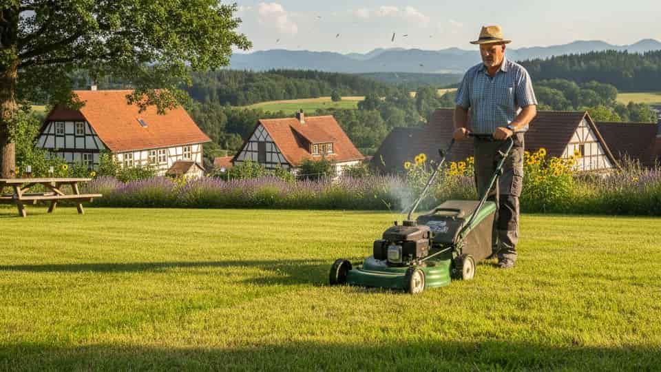 Rasenmähen im Sommer: So pflegen Sie Ihre Grünfläche richtig