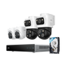 eufy PoE NVR Sicherheitssystem S4, 2× Bullet-PTZ-Kameras, 2x Turret-Kameras