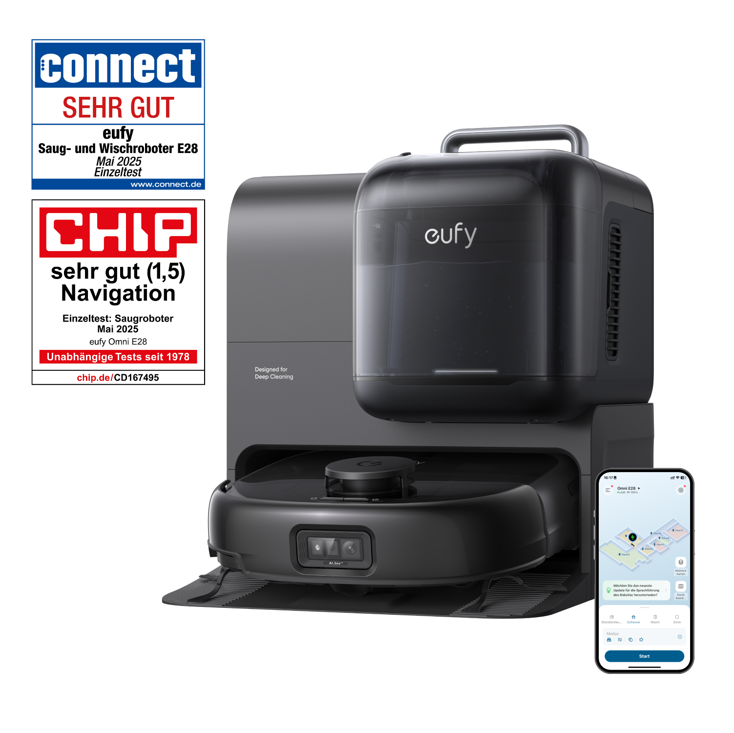 eufy Saug- und Wischroboter Omni E28