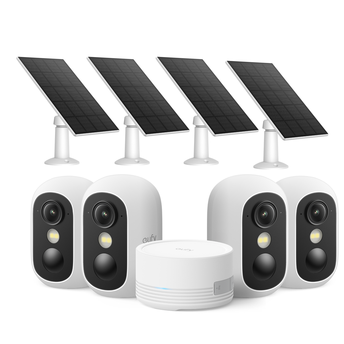 eufyCam C35 4er-Bundle mit Mini HomeBase & Solarpanel