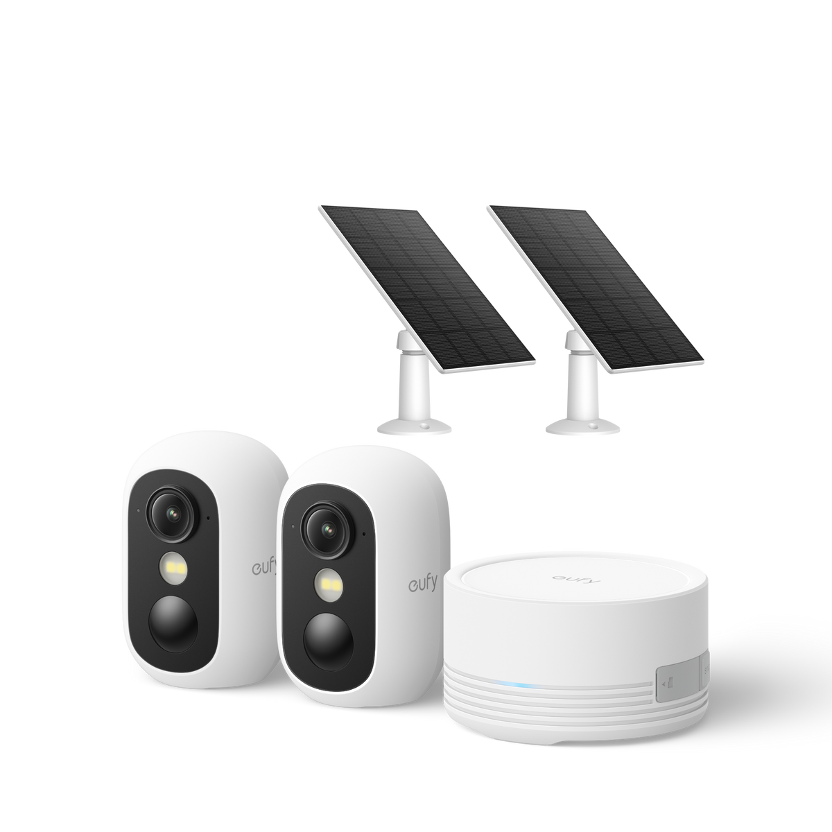 eufyCam C35 2er-Bundle mit Mini HomeBase & Solarpanel