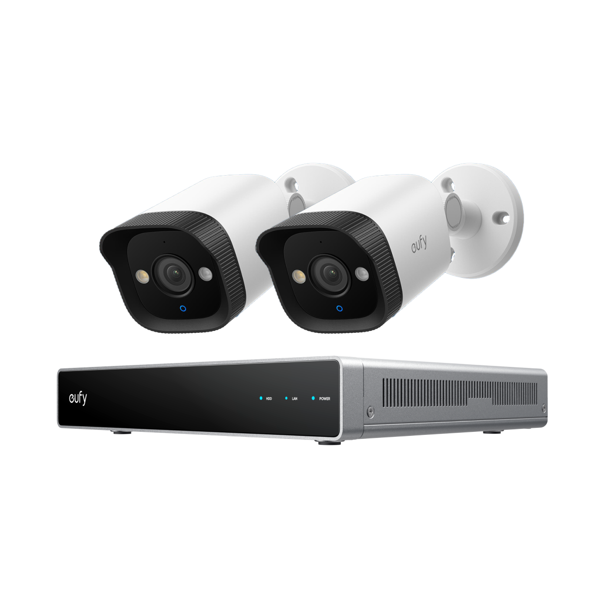 eufy PoE Bullet-Überwachungskamera E40 2*Bullet PoE Cam mit NVR