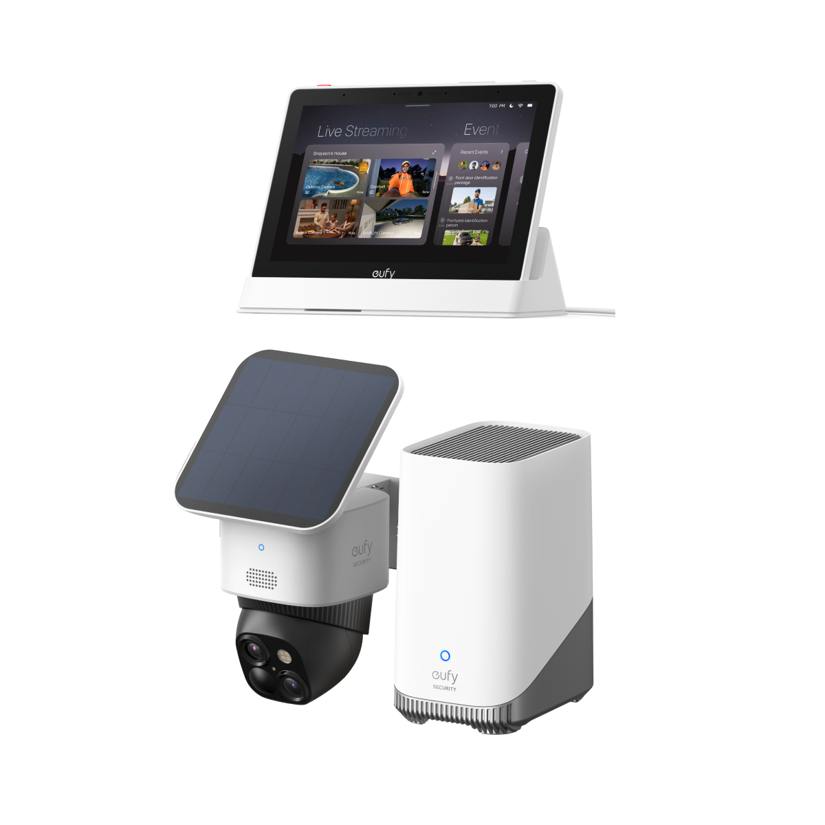 eufyCam Solo S340 Bundle mit HomeBase 3 & Smart Display E10