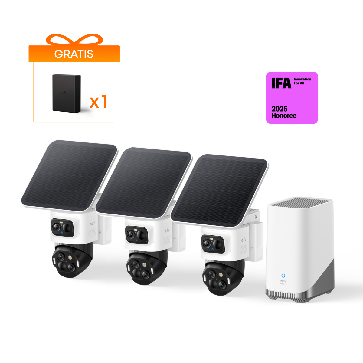 eufyCam S4 3‑Kamera‑Set