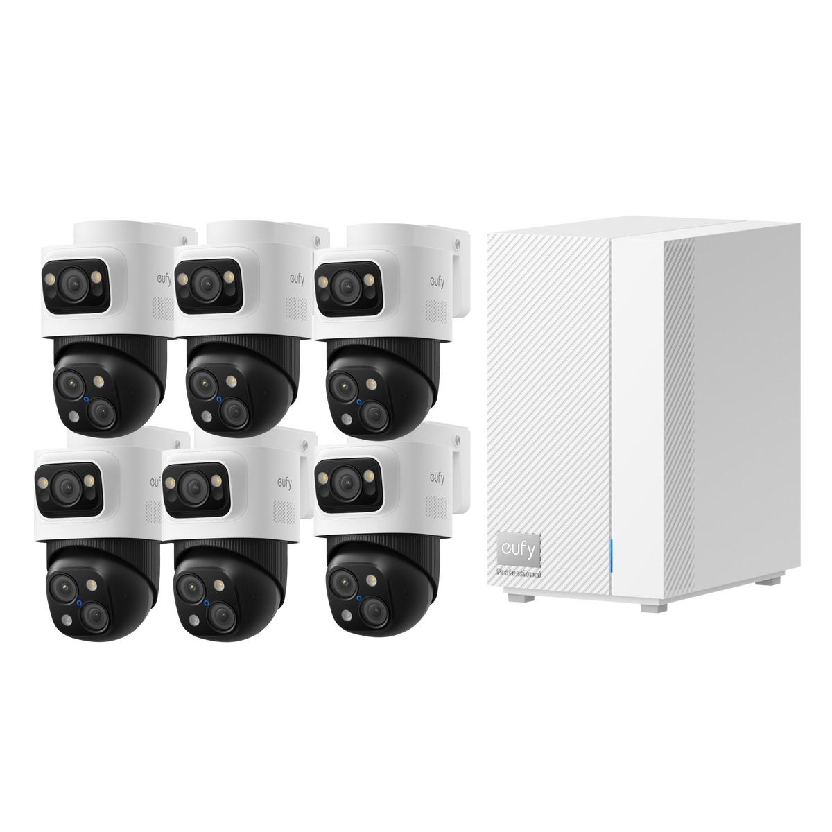 eufy HomeBase™ Professional S1 und PoE Bullet-PTZ-Kamera S4 6er-Pack