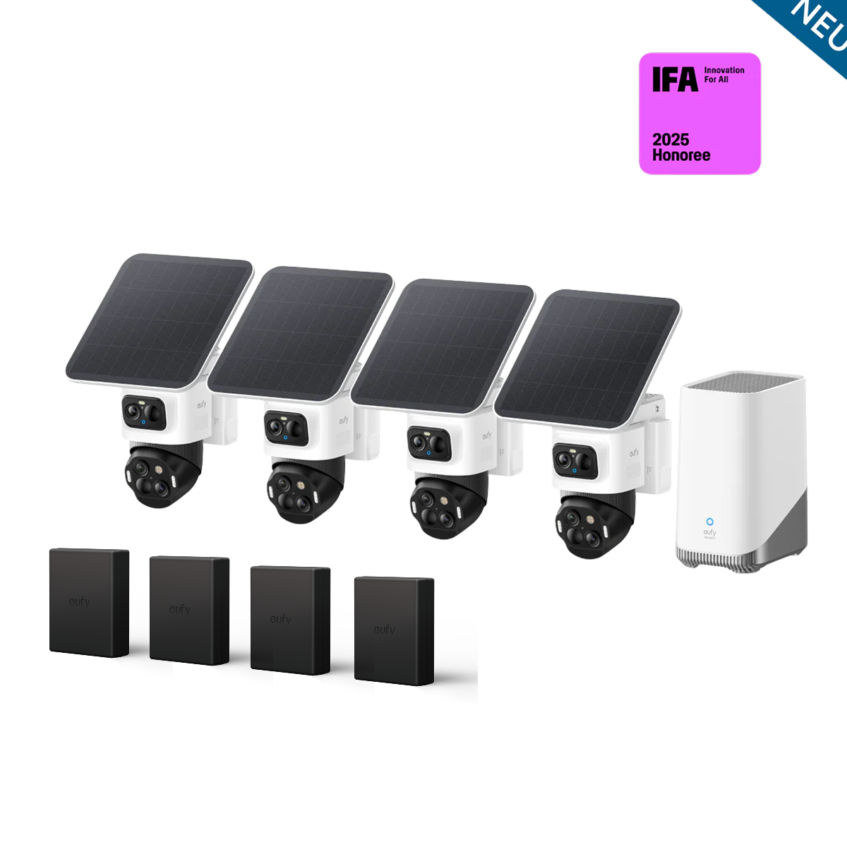 eufyCam S4 mit Ersatzakku