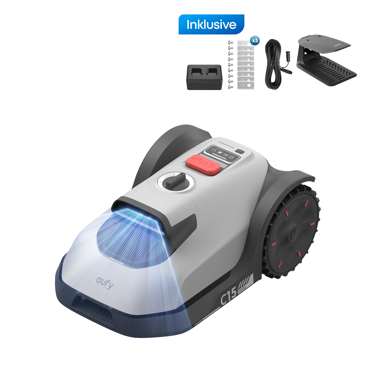 eufy Mähroboter C15 Standard mit Garage Deluxe-Set