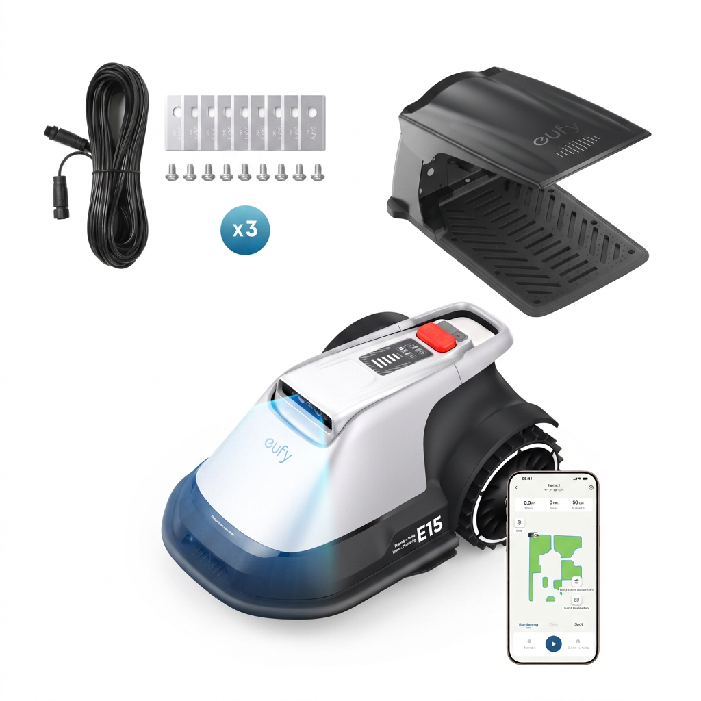 eufy Mähroboter E15 Deluxe-Set